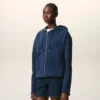 Blue Cotton Ami De Coeur Zipped Hoodie Blue Cotton Ami De Coeur Zipped Hoodie