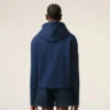 Blue Cotton Ami De Coeur Zipped Hoodie Blue Cotton Ami De Coeur Zipped Hoodie