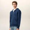 Blue Cotton Ami De Coeur Zipped Hoodie Blue Cotton Ami De Coeur Zipped Hoodie
