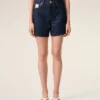 Blue Cotton Ami Paris Heritage Label Shorts Blue Cotton Ami Paris Heritage Label Shorts