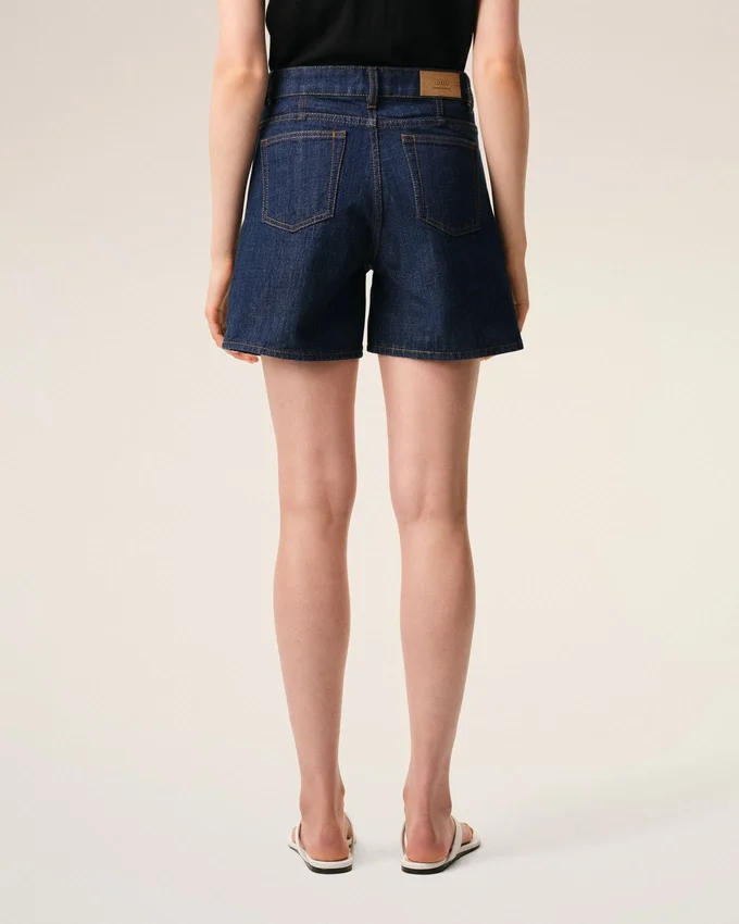 Blue Cotton Ami Paris Heritage Label Shorts Blue Cotton Ami Paris Heritage Label Shorts