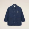 Blue Cotton Ami Paris Heritage Label Worker Jacket Blue Cotton Ami Paris Heritage Label Worker Jacket