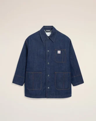 Blue Cotton Ami Paris Heritage Label Worker Jacket