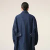 Blue Cotton Ami Paris Heritage Label Worker Jacket Blue Cotton Ami Paris Heritage Label Worker Jacket
