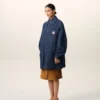 Blue Cotton Ami Paris Heritage Label Worker Jacket Blue Cotton Ami Paris Heritage Label Worker Jacket