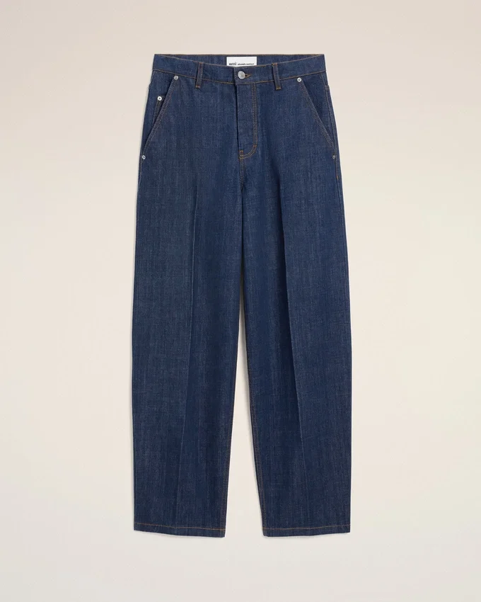 Blue Cotton Balloon Fit Jeans Blue Cotton Balloon Fit Jeans