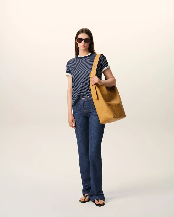 Blue Cotton Bootcut Fit Jeans Blue Cotton Bootcut Fit Jeans