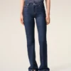 Blue Cotton Bootcut Fit Jeans Blue Cotton Bootcut Fit Jeans