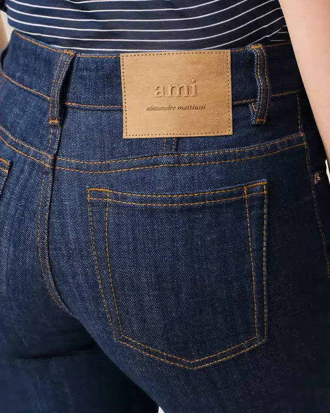 Blue Cotton Bootcut Fit Jeans Blue Cotton Bootcut Fit Jeans