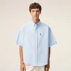 Blue Cotton Boxy Embroidered Ami De Coeur