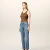 Blue Cotton Classic Fit Jeans