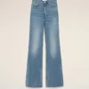 Blue Cotton Flare Fit Jeans Blue Cotton Flare Fit Jeans