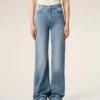 Blue Cotton Flare Fit Jeans Blue Cotton Flare Fit Jeans