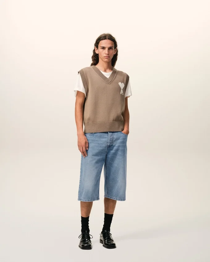 Blue Cotton Large Fit Bermuda Shorts Blue Cotton Large Fit Bermuda Shorts