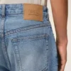 Blue Cotton Large Fit Bermuda Shorts Blue Cotton Large Fit Bermuda Shorts