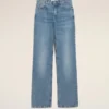 Blue Cotton Large Fit Jeans