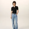 Blue Cotton Large Fit Jeans