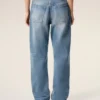 Blue Cotton Large Fit Jeans