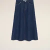 Blue Cotton Long Skirt Blue Cotton Long Skirt