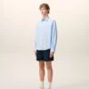 Blue Cotton Long Sleeve Ami De Coeur Boxy Shirt