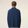 Blue Cotton Long Sleeves Ami De Coeur Polo Blue Cotton Long Sleeves Ami De Coeur Polo