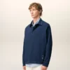 Blue Cotton Long Sleeves Ami De Coeur Polo Blue Cotton Long Sleeves Ami De Coeur Polo