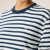 Blue Cotton Long Sleeves Mariniere Ami De Coeur T-Shirt Blue Cotton Long Sleeves Mariniere Ami De Coeur T-Shirt