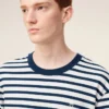 Blue Cotton Long Sleeves Mariniere Ami De Coeur T-Shirt Blue Cotton Long Sleeves Mariniere Ami De Coeur T-Shirt