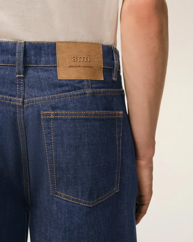 Blue Cotton Loose Bermuda Shorts Blue Cotton Loose Bermuda Shorts