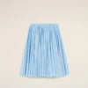 Blue Cotton Midi Corolla Skirt Blue Cotton Midi Corolla Skirt