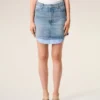 Blue Cotton Mini Skirt Blue Cotton Mini Skirt