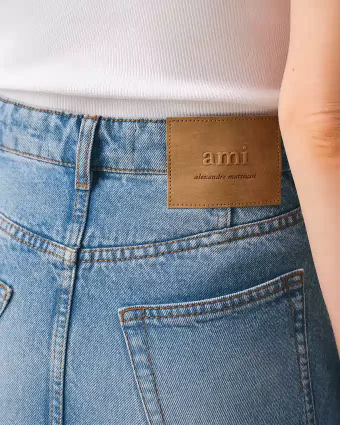 Blue Cotton Mini Skirt Blue Cotton Mini Skirt