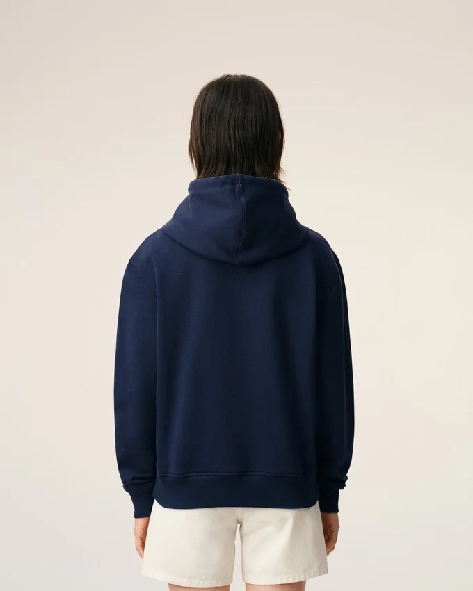 Blue Cotton Red Ami De Coeur Hoodie Blue Cotton Red Ami De Coeur Hoodie