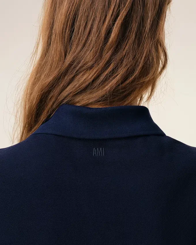 Blue Cotton Red Ami De Coeur Polo Shirt Blue Cotton Red Ami De Coeur Polo Shirt