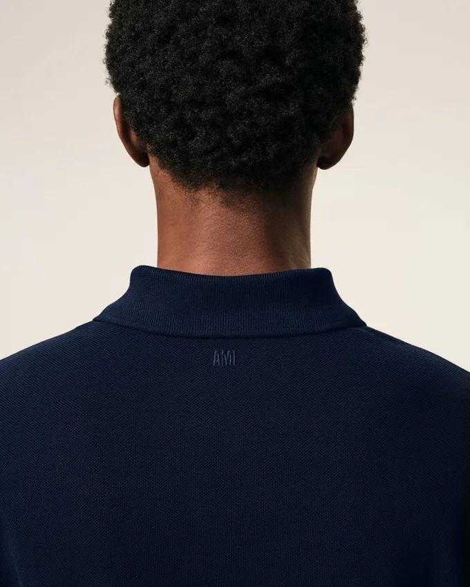 Blue Cotton Red Ami De Coeur Polo Shirt Blue Cotton Red Ami De Coeur Polo Shirt