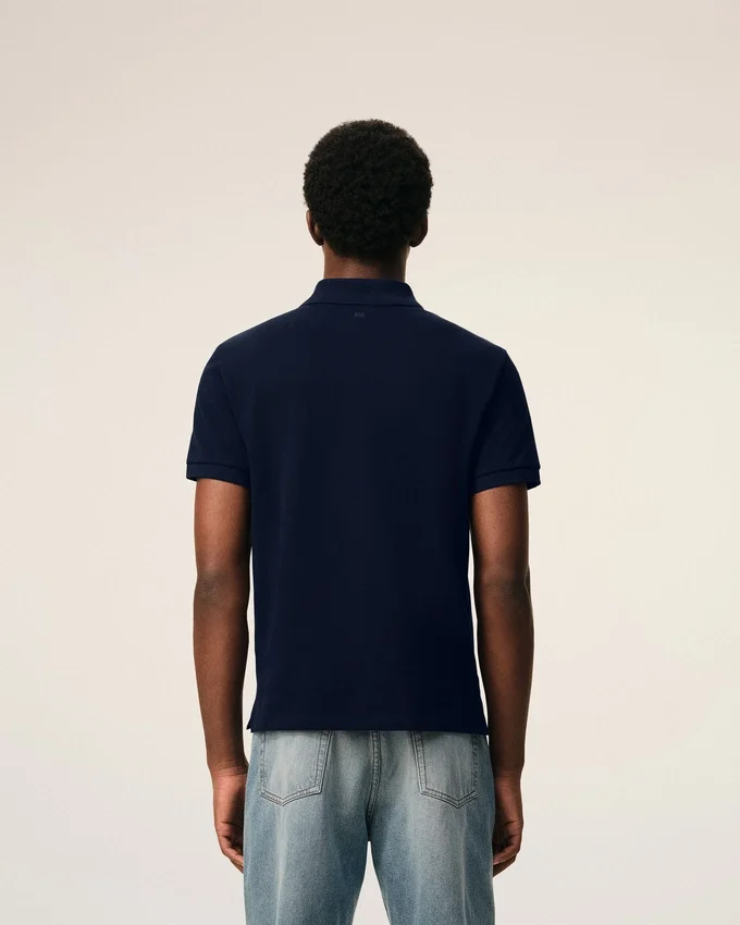 Blue Cotton Red Ami De Coeur Polo Shirt Blue Cotton Red Ami De Coeur Polo Shirt