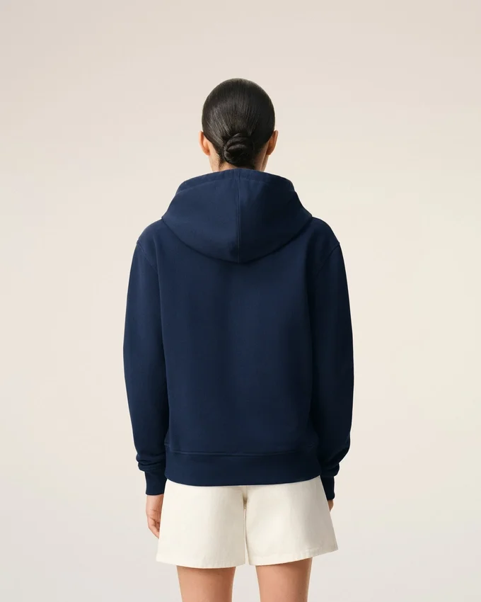 Blue Cotton Red Ami De Coeur Zipped Hoodie Blue Cotton Red Ami De Coeur Zipped Hoodie