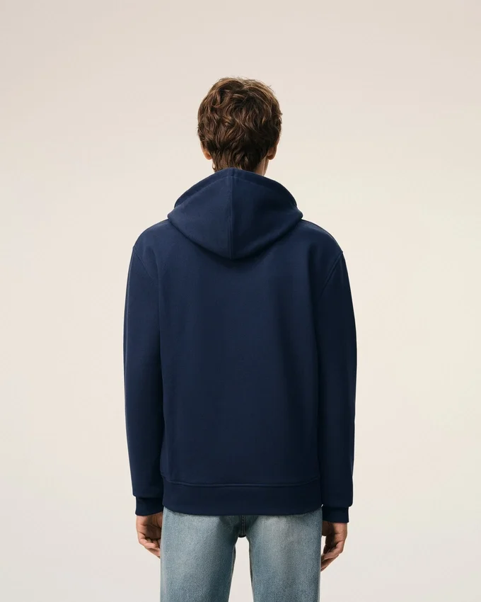 Blue Cotton Red Ami De Coeur Zipped Hoodie Blue Cotton Red Ami De Coeur Zipped Hoodie