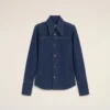 Blue Cotton Sharp Collar Shirt Blue Cotton Sharp Collar Shirt