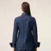 Blue Cotton Sharp Collar Shirt Blue Cotton Sharp Collar Shirt