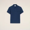 Blue Cotton Short Sleeves Ami De Coeur Polo Shirt Blue Cotton Short Sleeves Ami De Coeur Polo Shirt