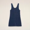 Blue Cotton Short Strapped Dress Blue Cotton Short Strapped Dress