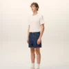 Blue Cotton Shorts with Ami Paris Heritage Label Blue Cotton Shorts with Ami Paris Heritage Label