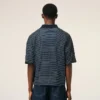 Blue Cotton Striped Ami De Coeur Polo