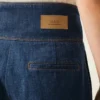 Blue Cotton Wrapped Belted Ballon Fit Jeans
