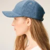 Blue Denim Ami De Coeur Embroidery Cap