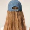 Blue Denim Ami De Coeur Embroidery Cap