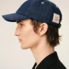Blue Denim Ami Paris Side Patch Cap Blue Denim Ami Paris Side Patch Cap
