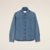 Blue Denim Cotton Ami De Coeur Shirt Blue Denim Cotton Ami De Coeur Shirt