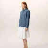 Blue Denim Cotton Ami De Coeur Shirt Blue Denim Cotton Ami De Coeur Shirt